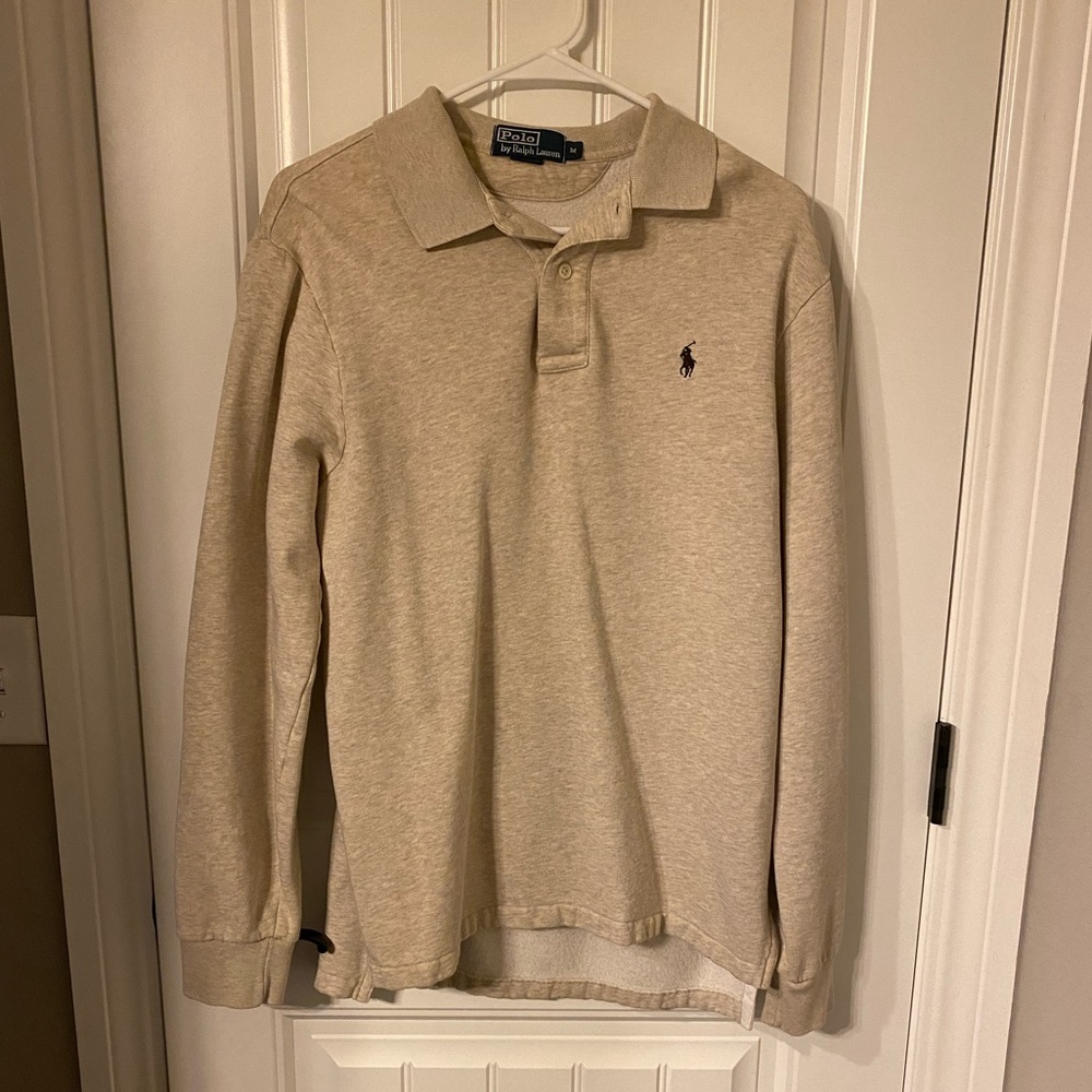 Polo Ralph Lauren flannel lined long sleeve polo